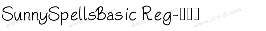 SunnySpellsBasic Reg字体转换